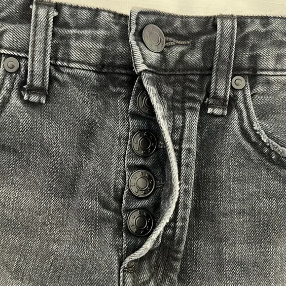 Free People~Frayed Denim Short Shorts / Black / Host Pick - Picture 2 of 7